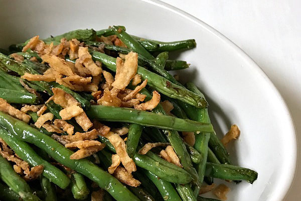 Roasted Green Beans with Crispy Onions Roasted Green Beans with Crispy Onions
