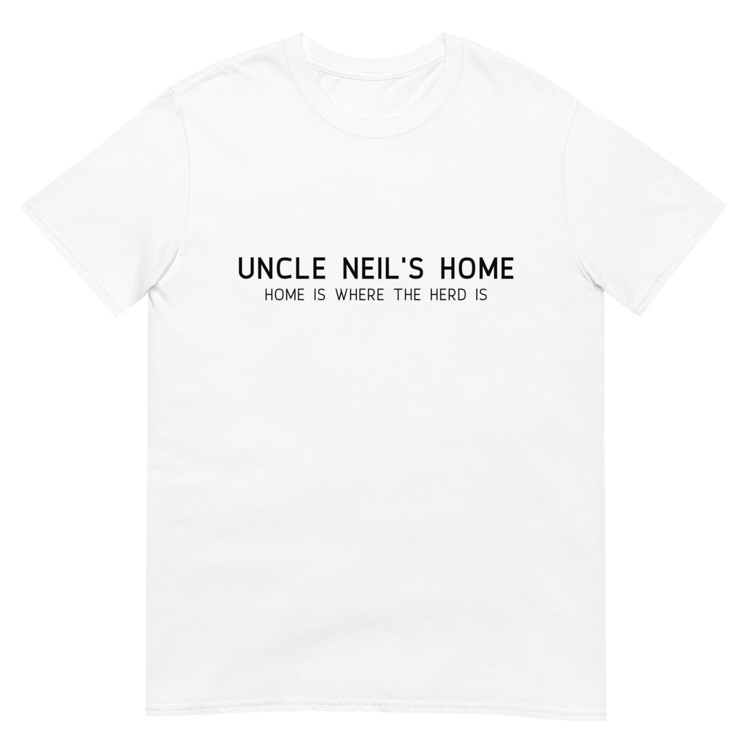 Home is where the herd is t shirt light colors uncle neils home